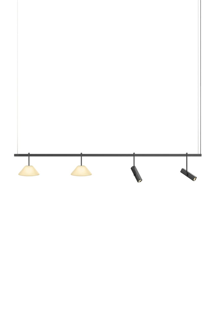 Highline 8' (4 head) - Cone Light Pendant