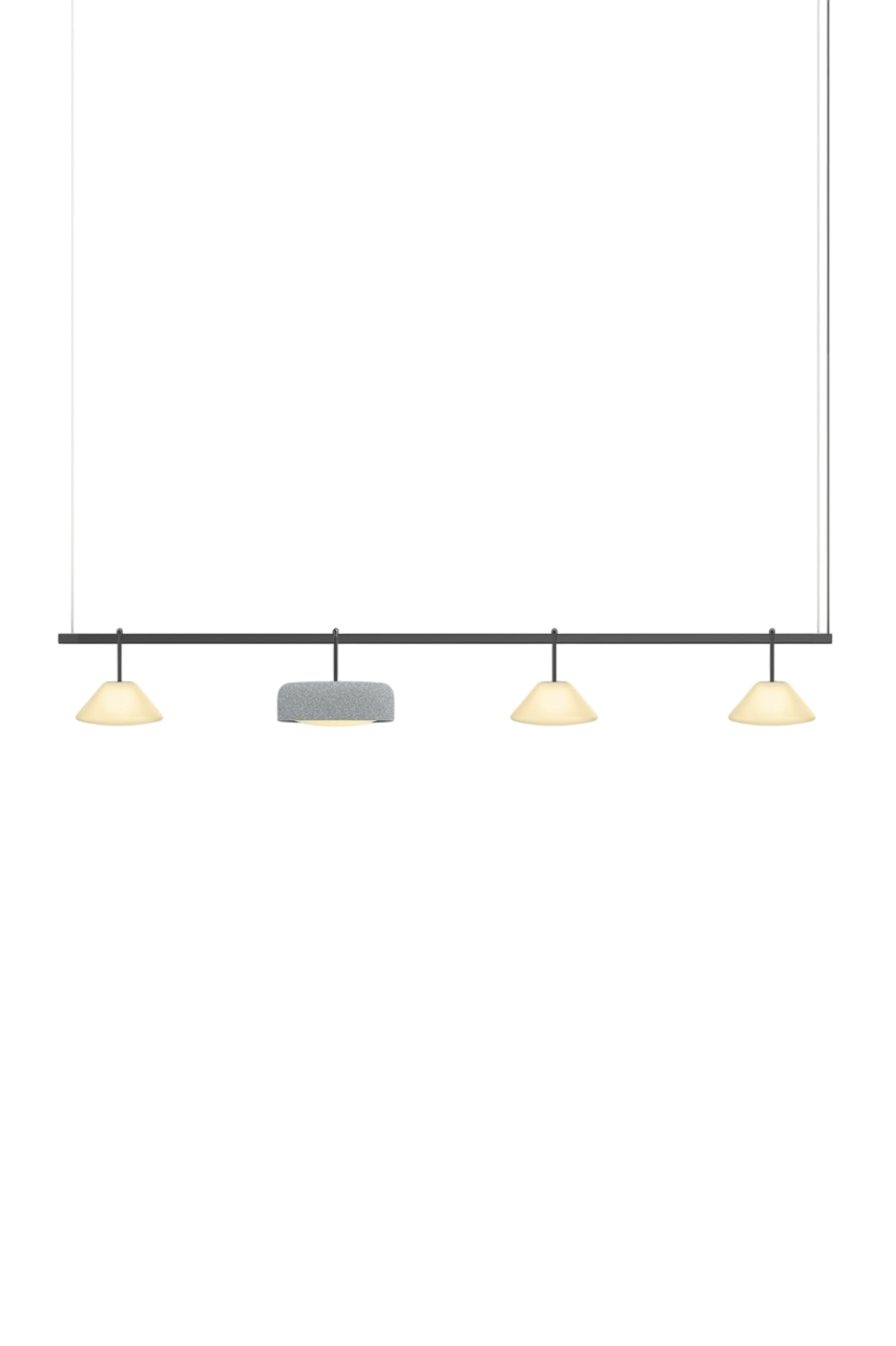 Highline 8' (4 head) - Cone Light Pendant
