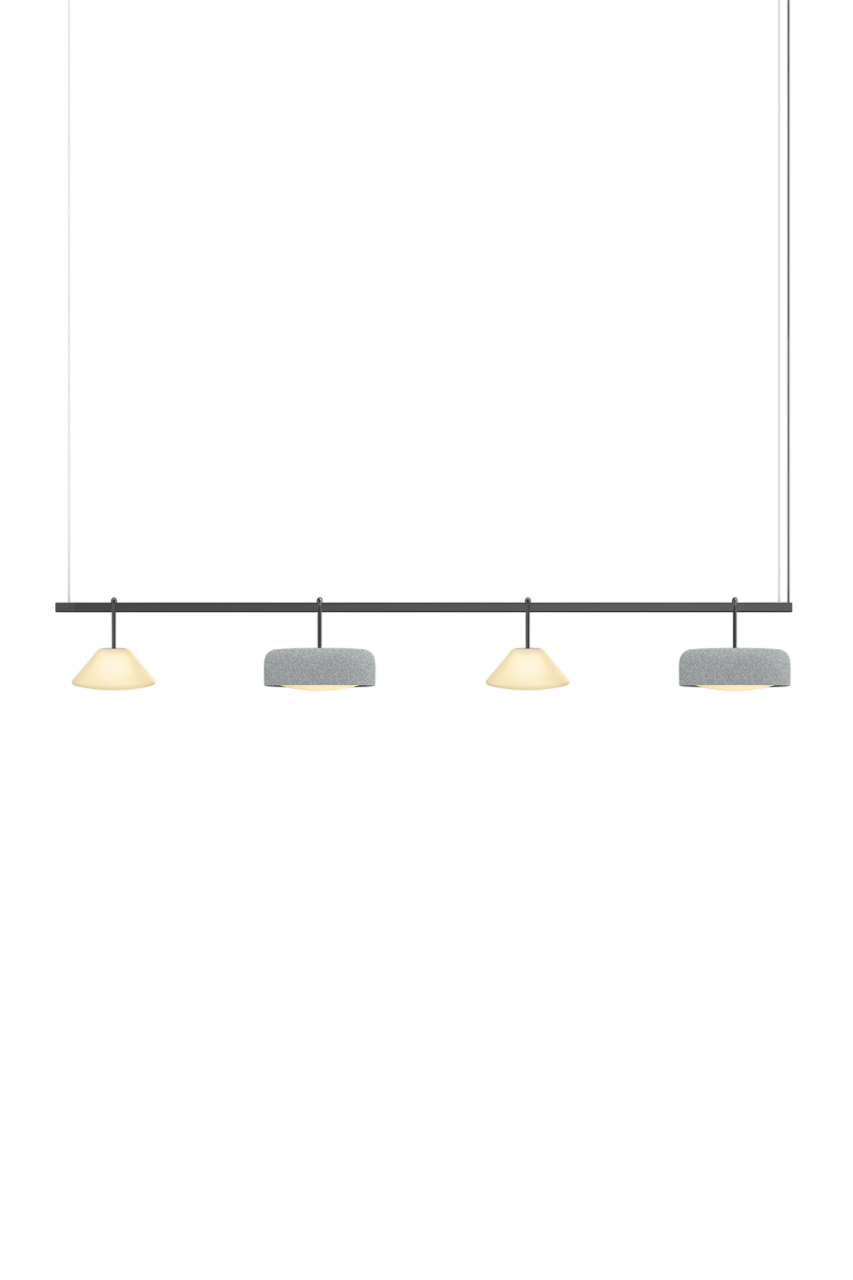 Highline 8' (4 head) - Cone Light Pendant