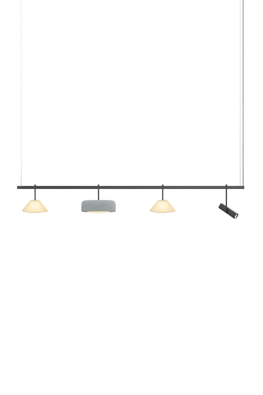 Highline 8' (4 head) - Cone Light Pendant