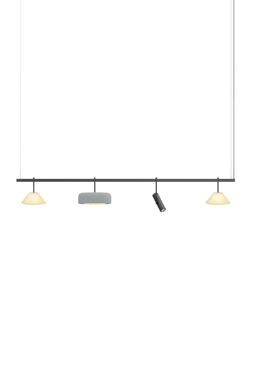 Highline 8' (4 head) - Cone Light Pendant