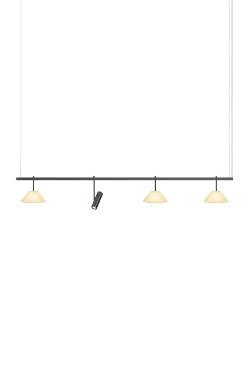 Highline 8' (4 head) - Cone Light Pendant