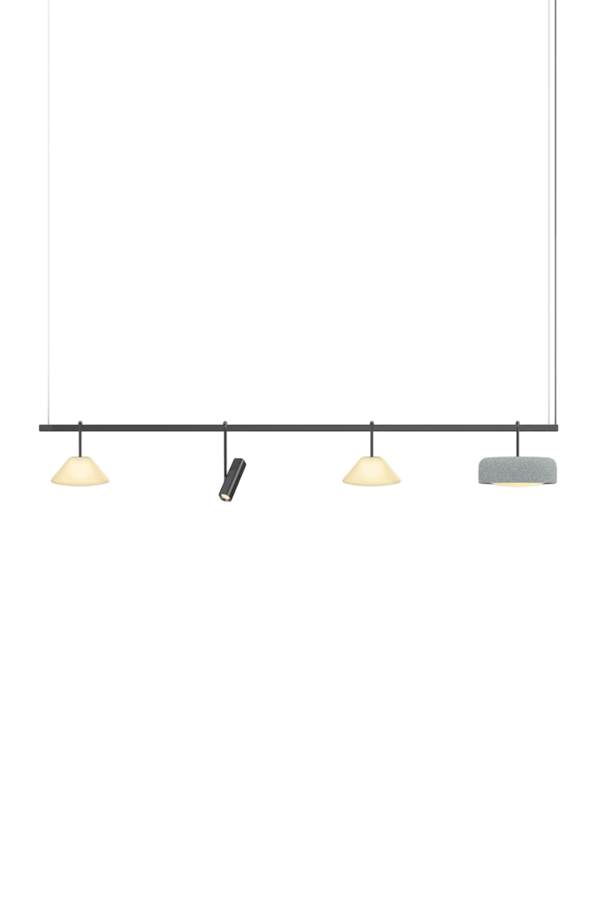 Highline 8' (4 head) - Cone Light Pendant