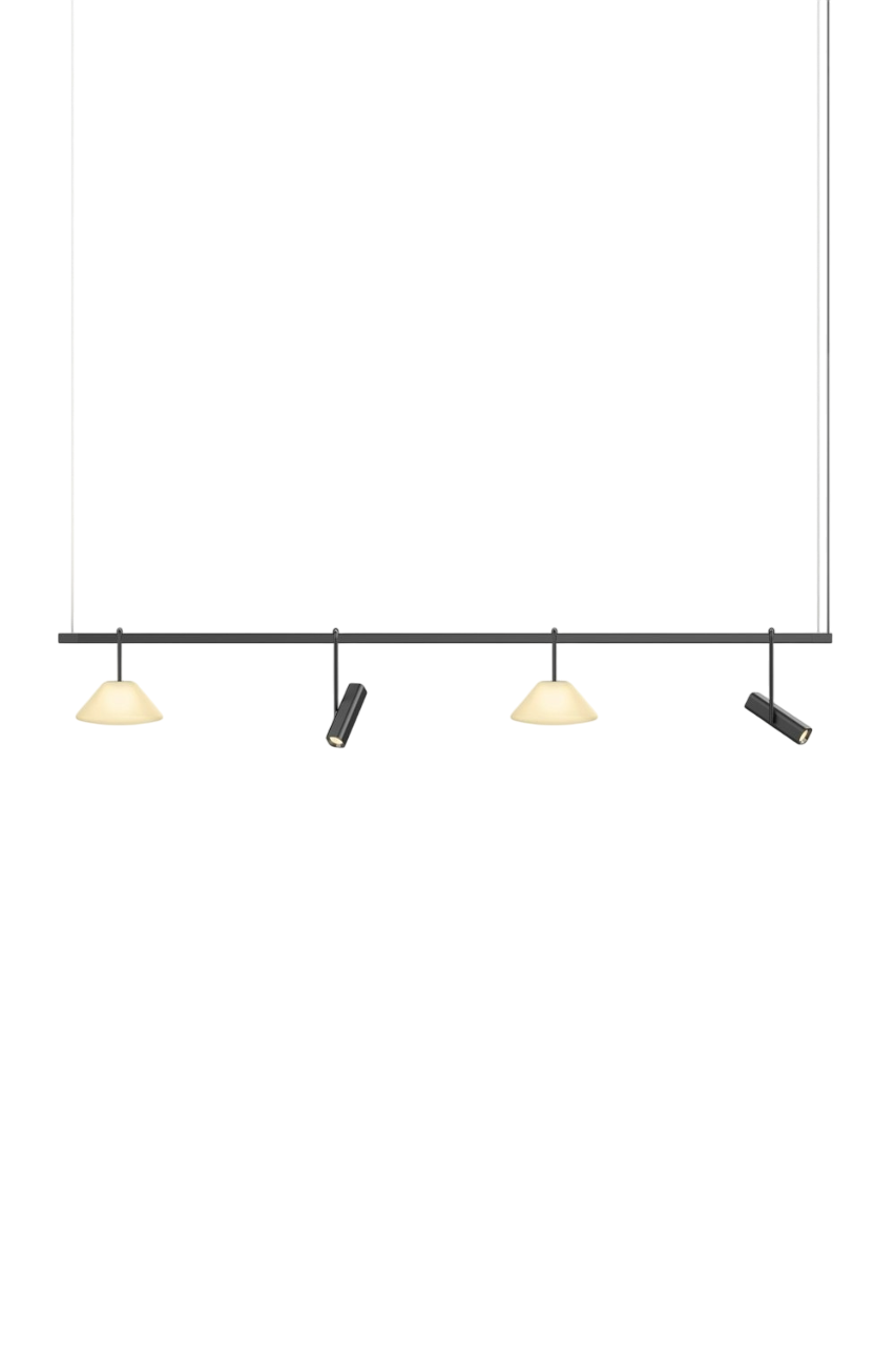 Highline 8' (4 head) - Cone Light Pendant
