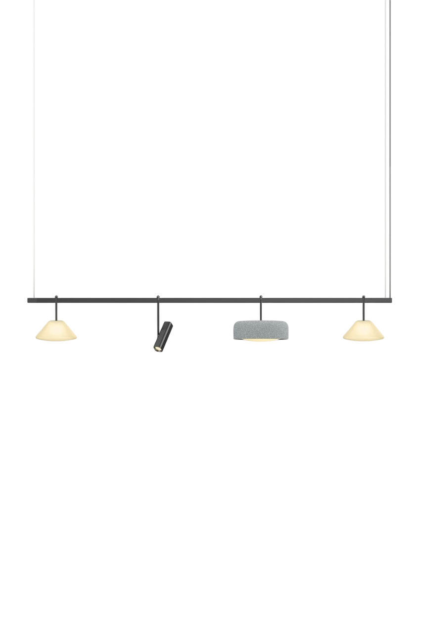 Highline 8' (4 head) - Cone Light Pendant
