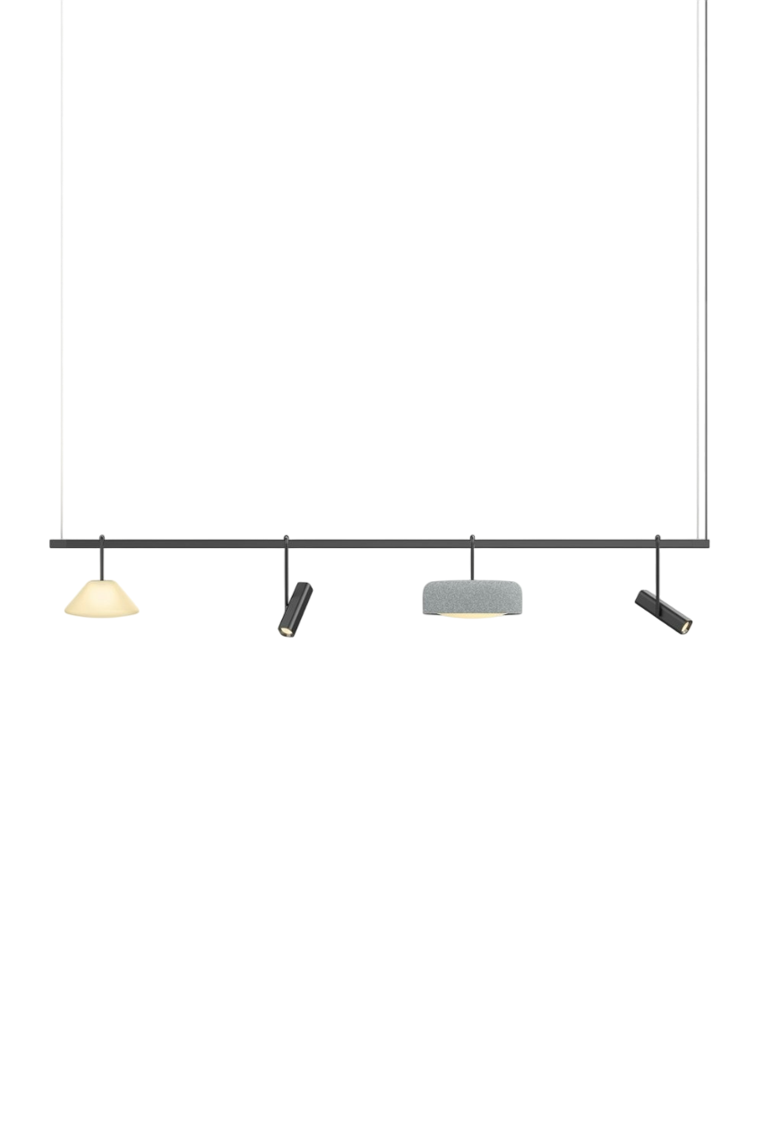 Highline 8' (4 head) - Cone Light Pendant