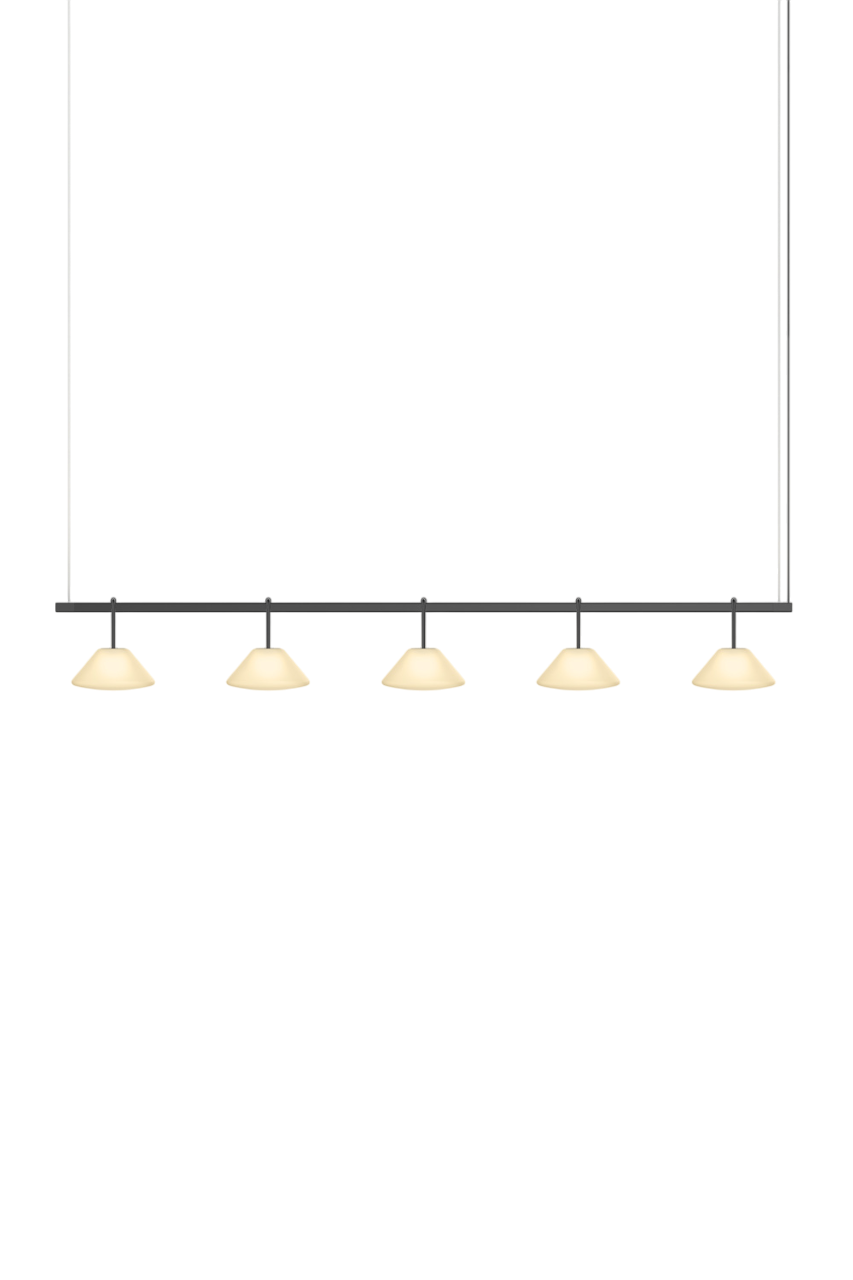 Highline 8' (5 head) - Cone Light Pendant