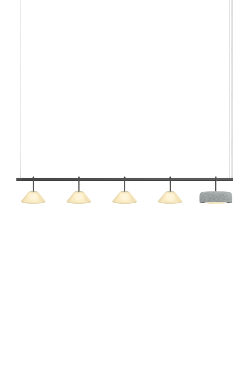 Highline 8' (5 head) - Cone Light Pendant