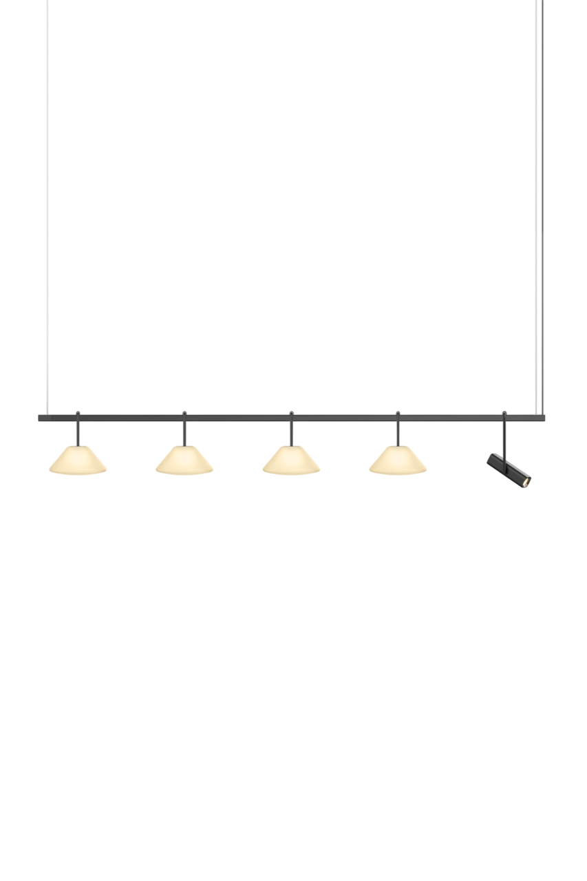 Highline 8' (5 head) - Cone Light Pendant