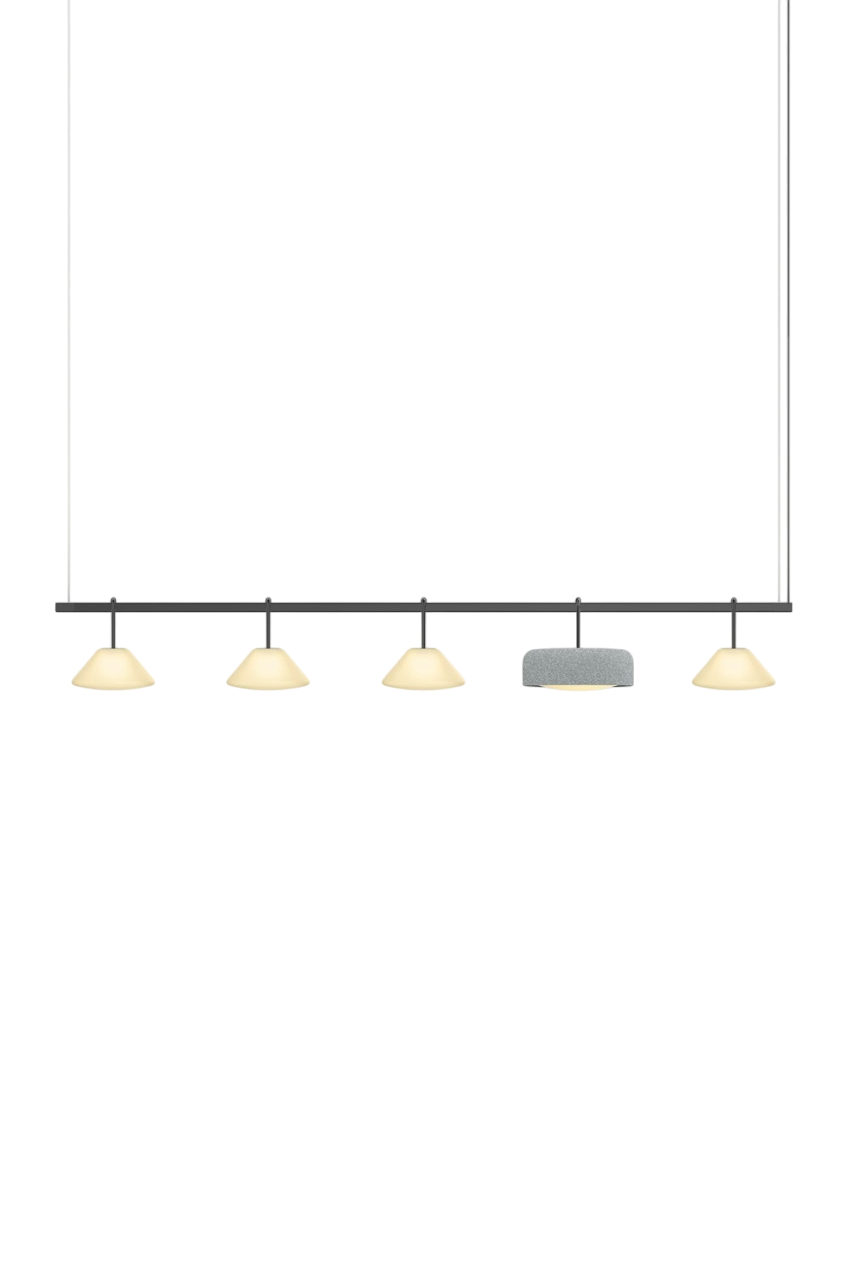 Highline 8' (5 head) - Cone Light Pendant
