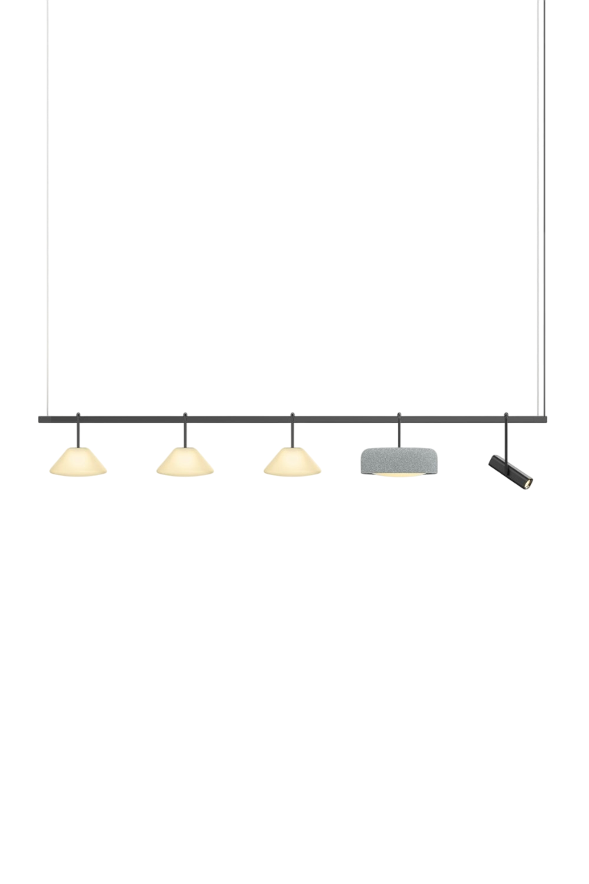Highline 8' (5 head) - Cone Light Pendant