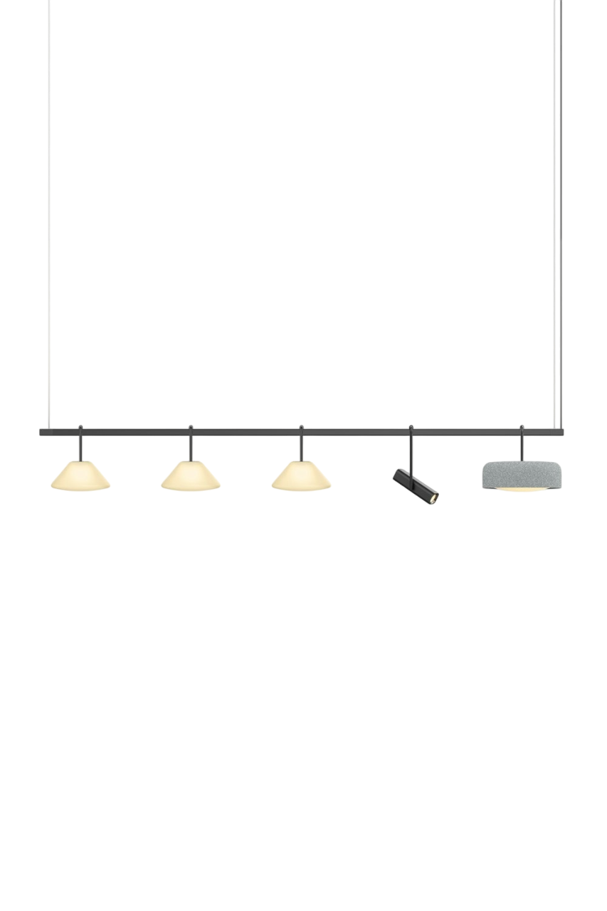Highline 8' (5 head) - Cone Light Pendant
