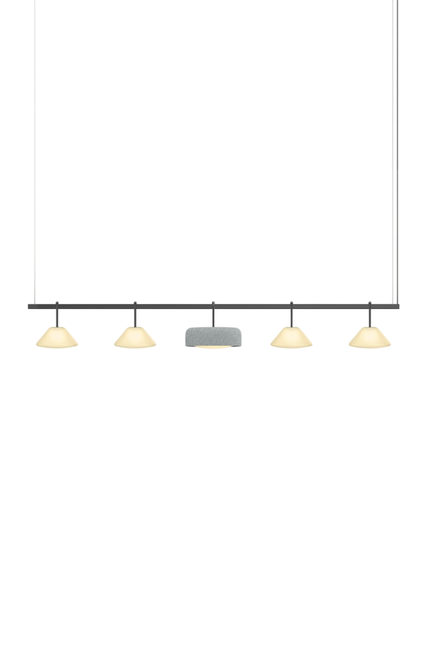 Highline 8' (5 head) - Cone Light Pendant