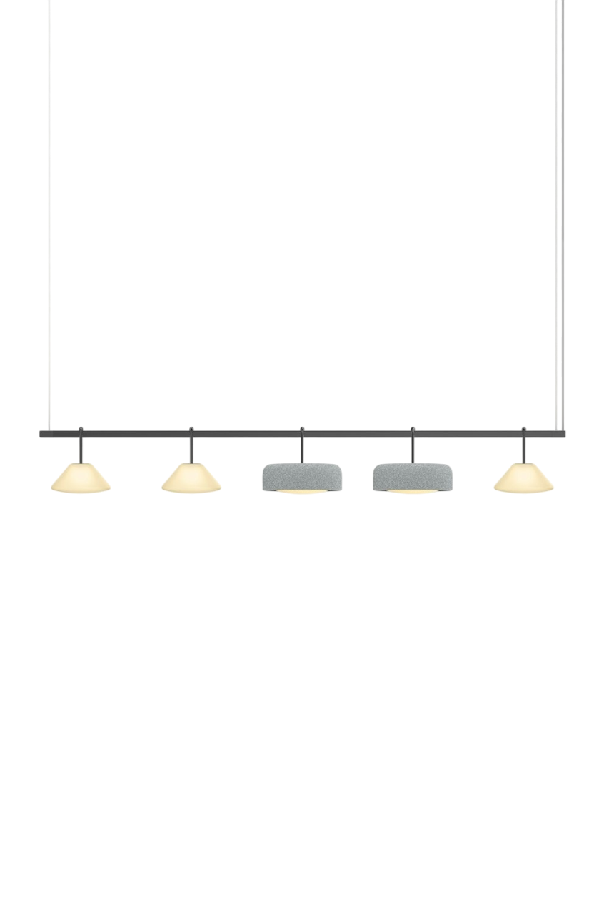 Highline 8' (5 head) - Cone Light Pendant