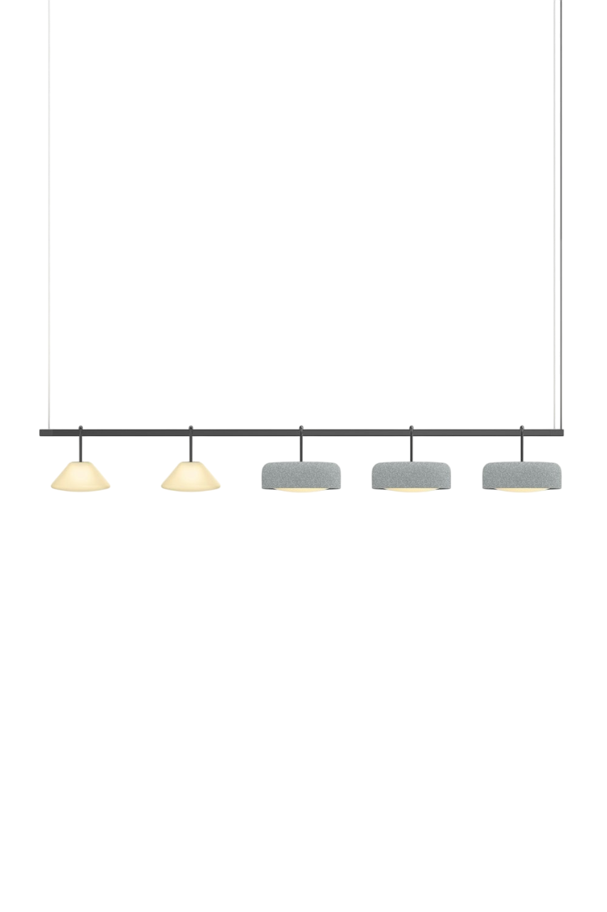 Highline 8' (5 head) - Cone Light Pendant