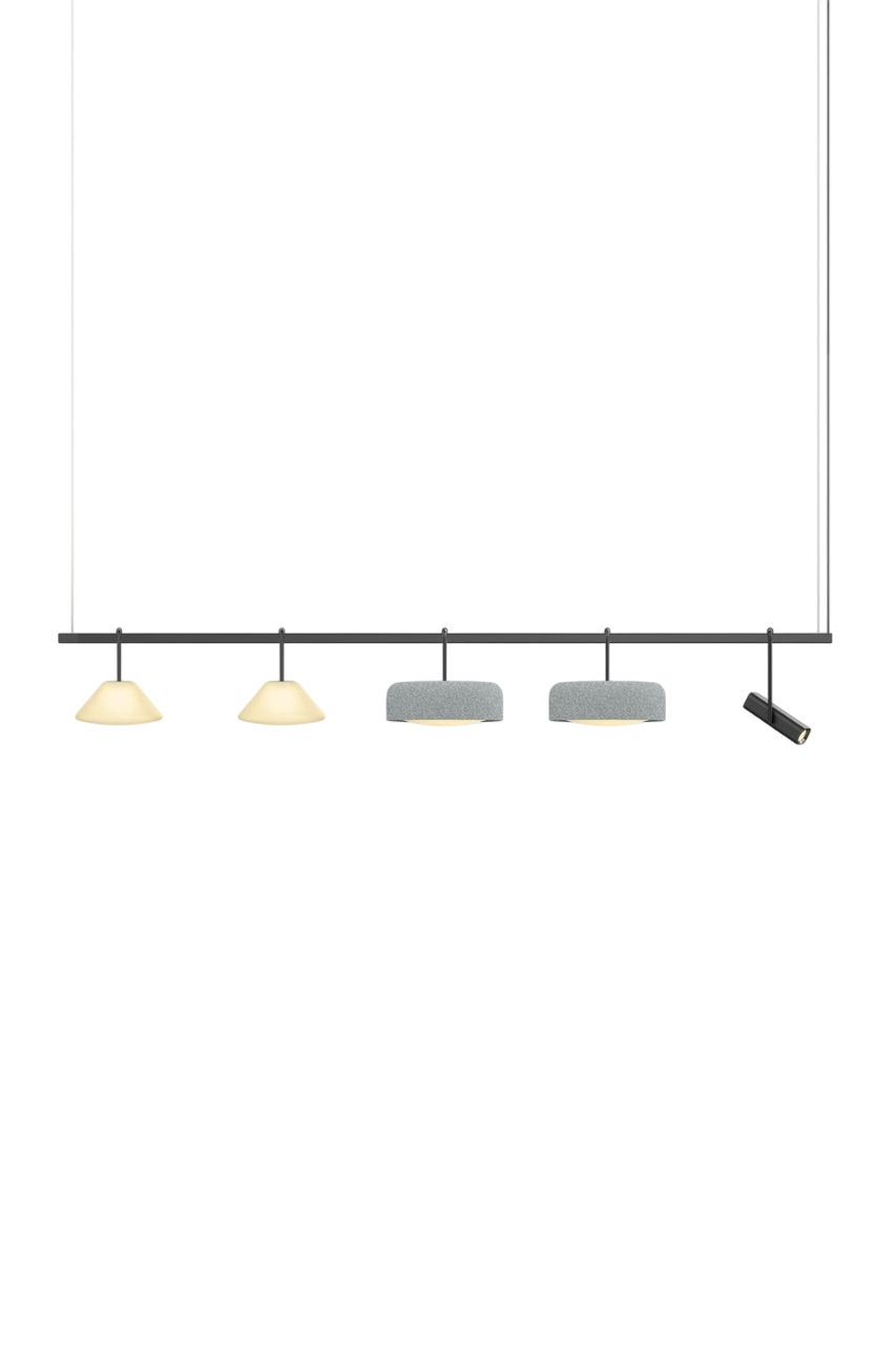 Highline 8' (5 head) - Cone Light Pendant