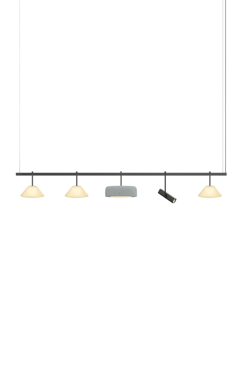 Highline 8' (5 head) - Cone Light Pendant