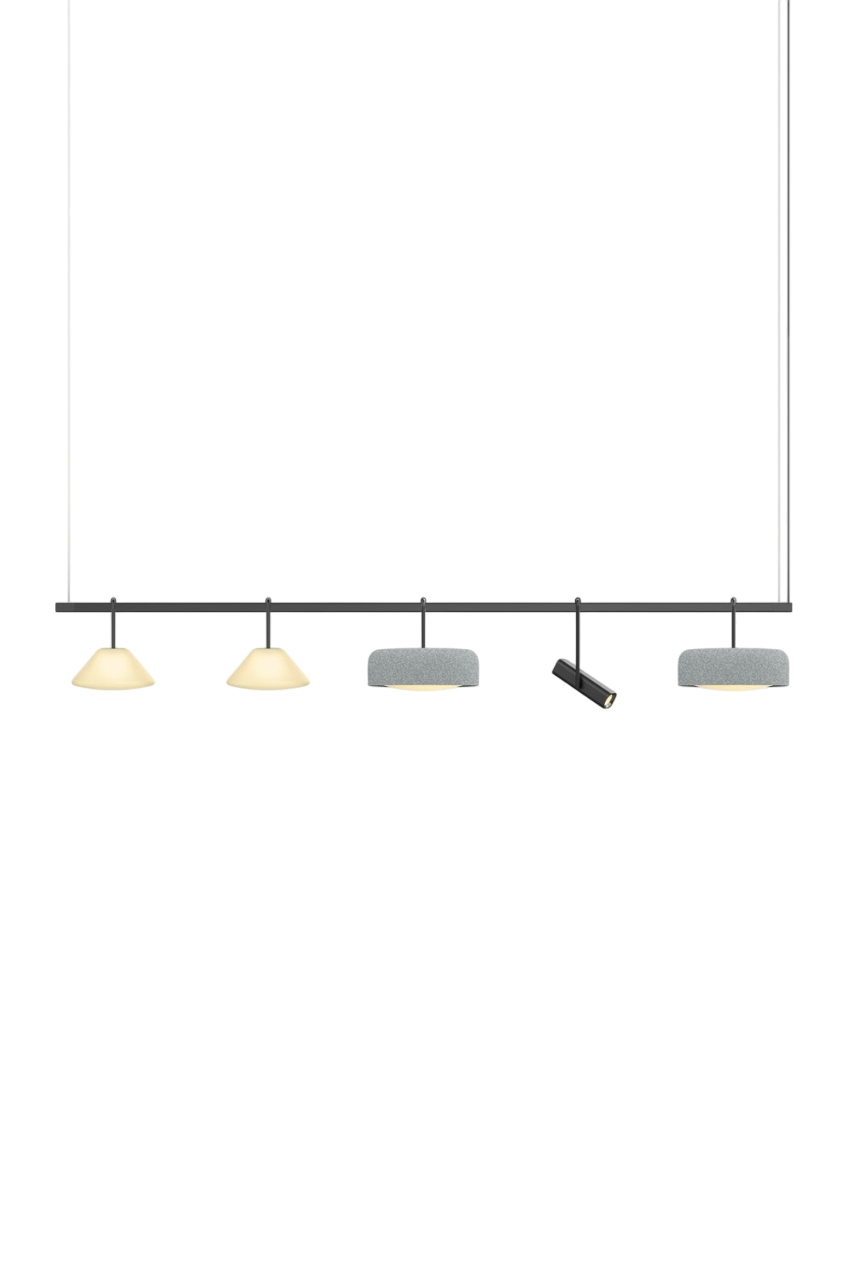 Highline 8' (5 head) - Cone Light Pendant