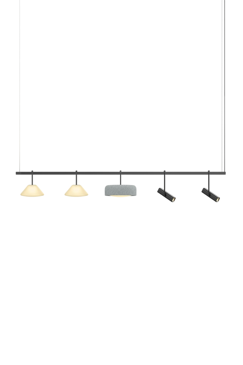 Highline 8' (5 head) - Cone Light Pendant