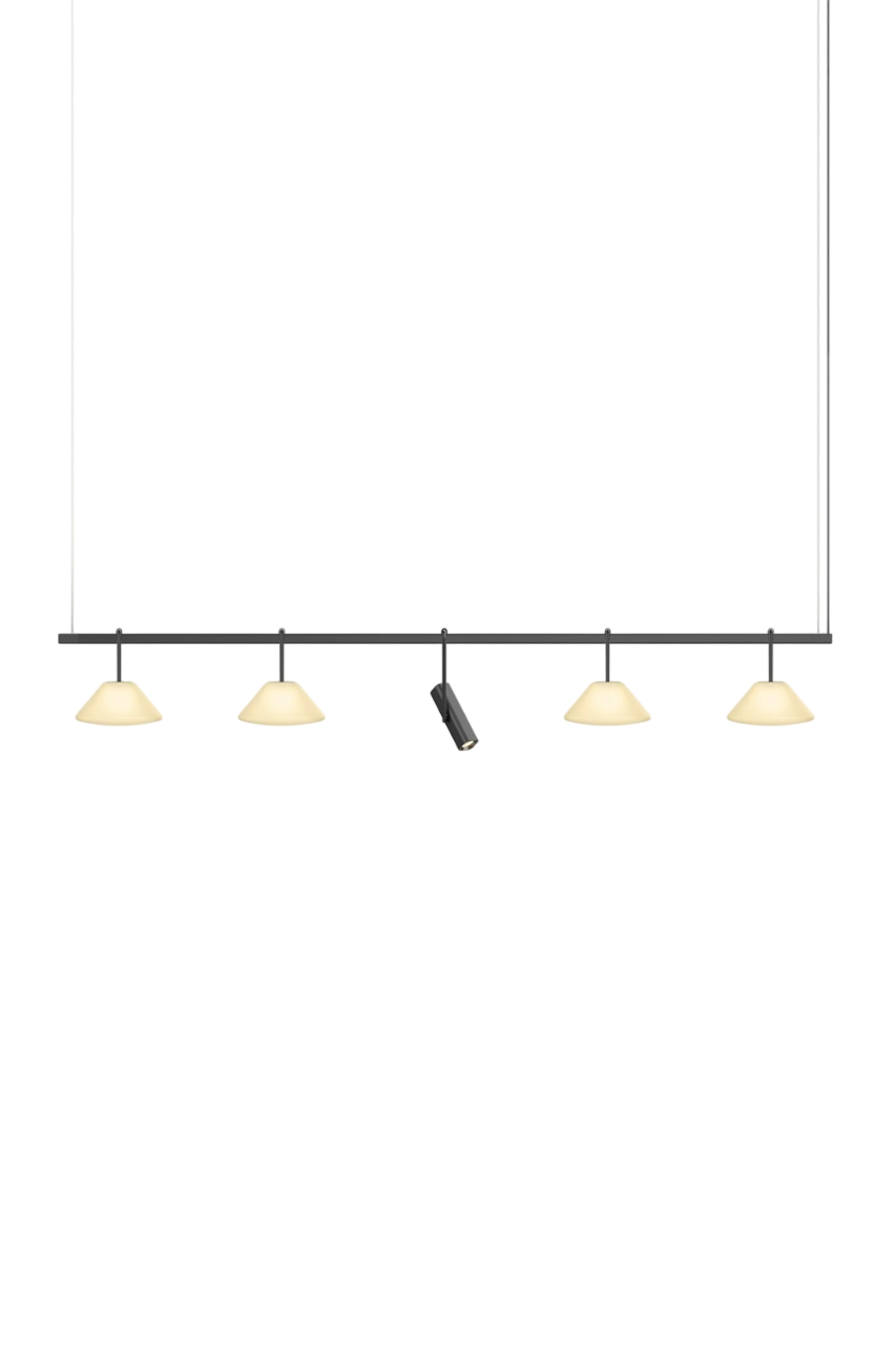 Highline 8' (5 head) - Cone Light Pendant