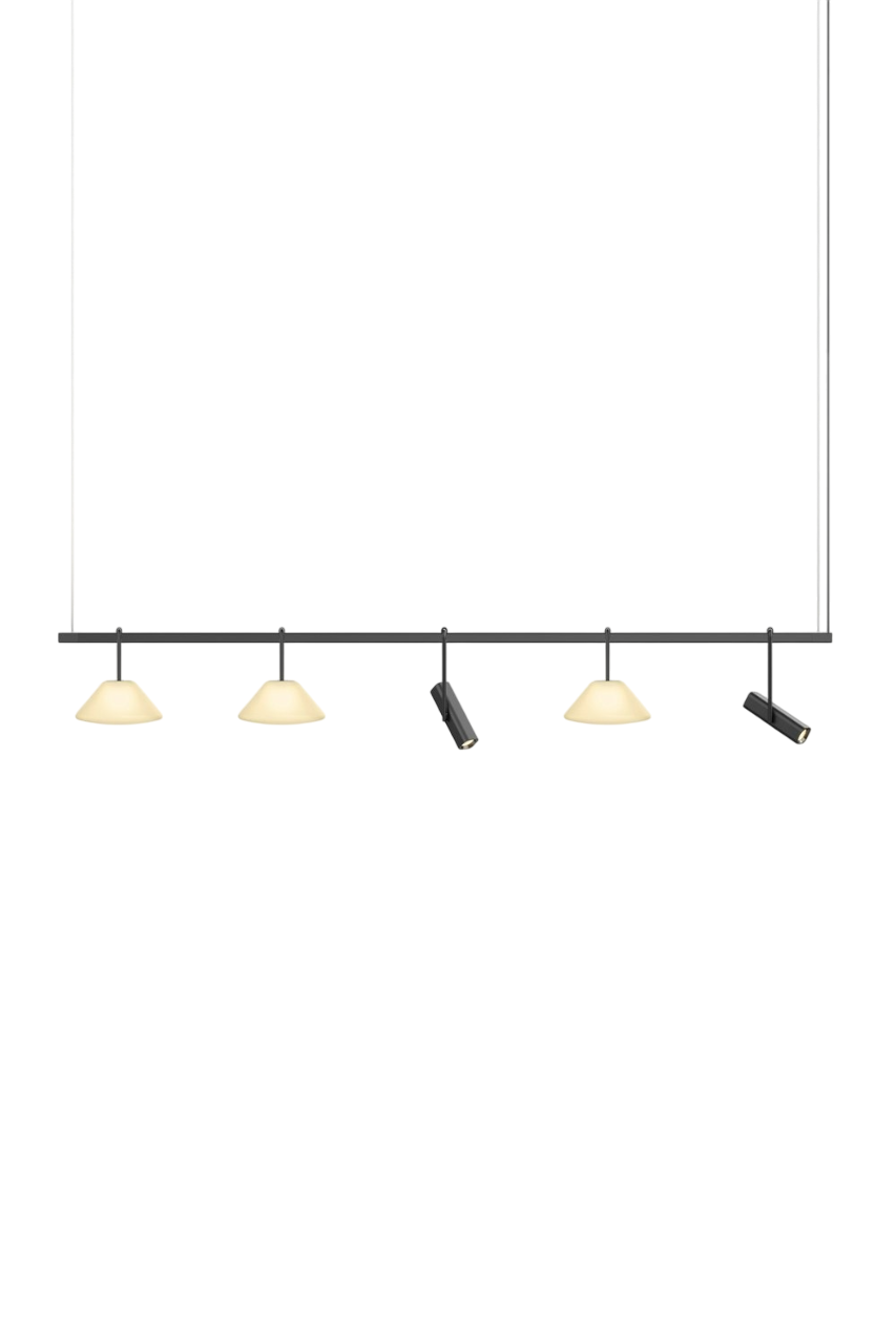 Highline 8' (5 head) - Cone Light Pendant