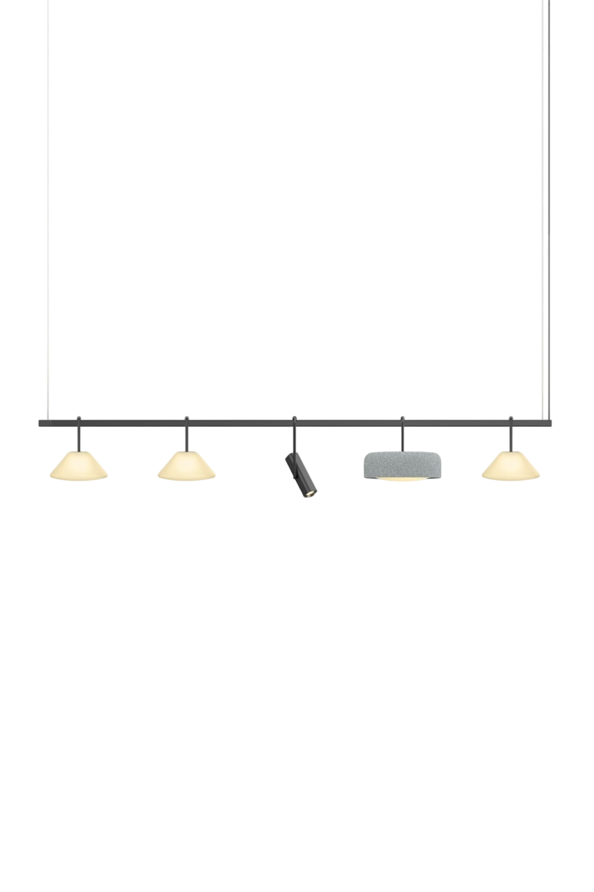 Highline 8' (5 head) - Cone Light Pendant