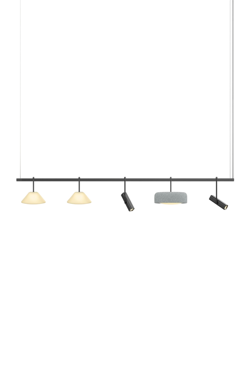 Highline 8' (5 head) - Cone Light Pendant