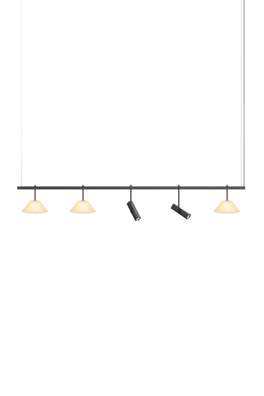 Highline 8' (5 head) - Cone Light Pendant