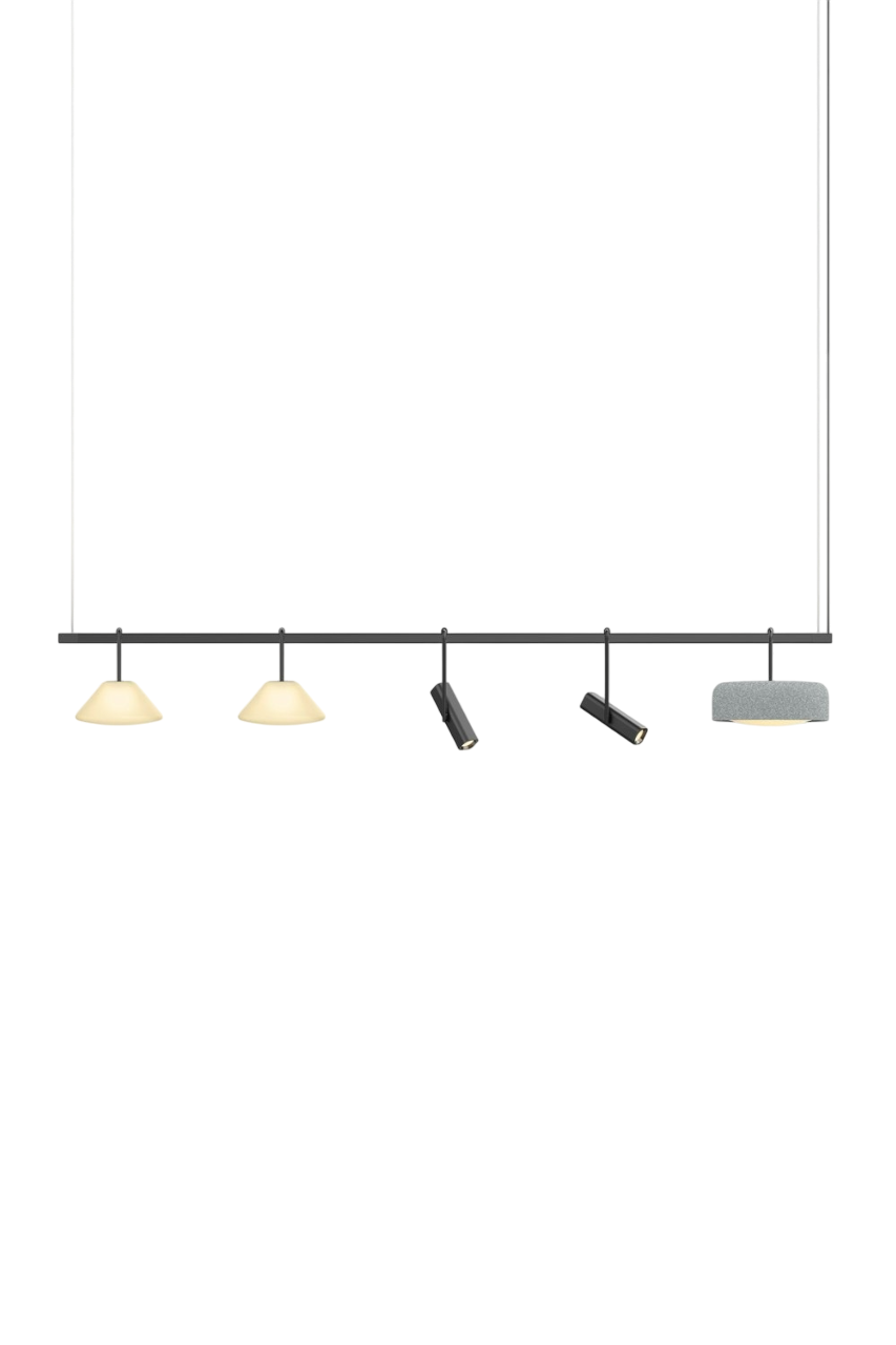 Highline 8' (5 head) - Cone Light Pendant
