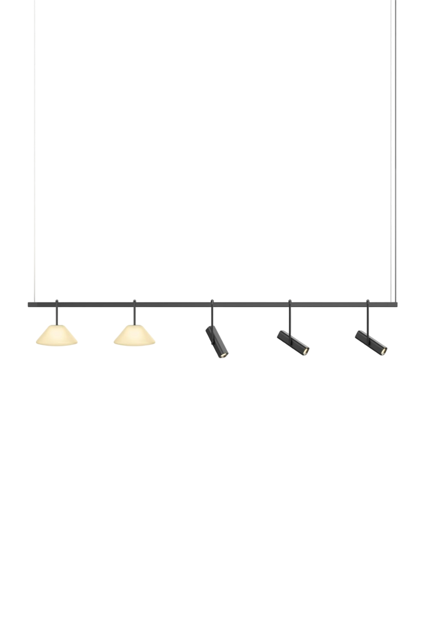 Highline 8' (5 head) - Cone Light Pendant