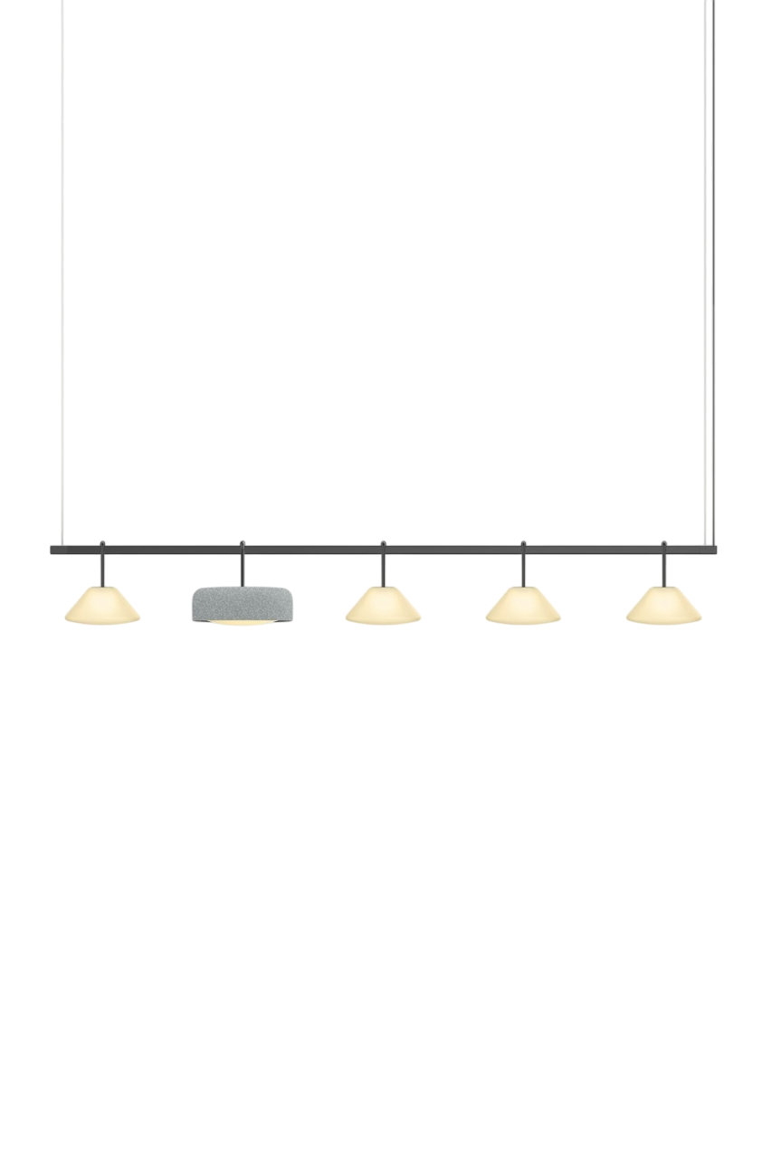 Highline 8' (5 head) - Cone Light Pendant