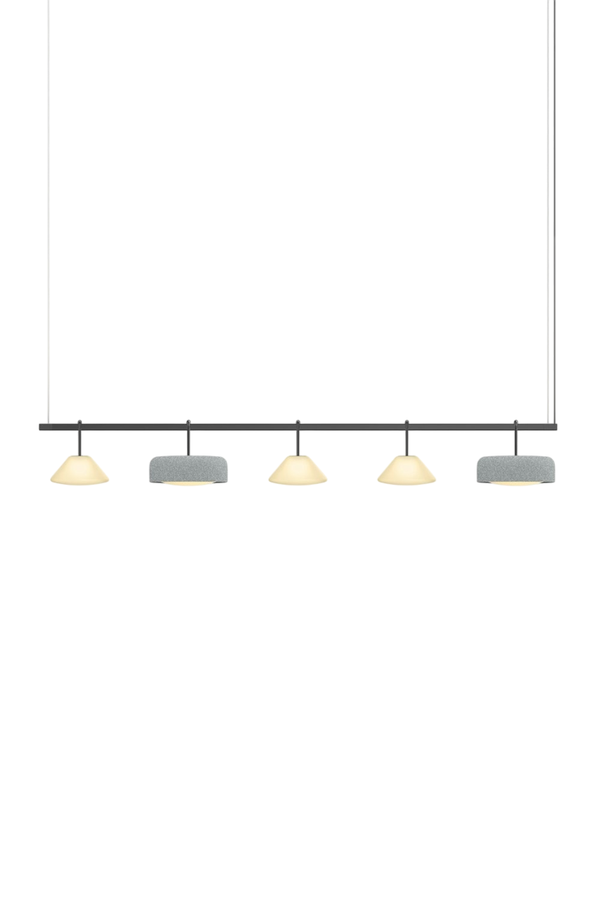 Highline 8' (5 head) - Cone Light Pendant