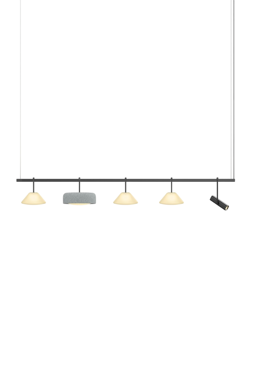 Highline 8' (5 head) - Cone Light Pendant