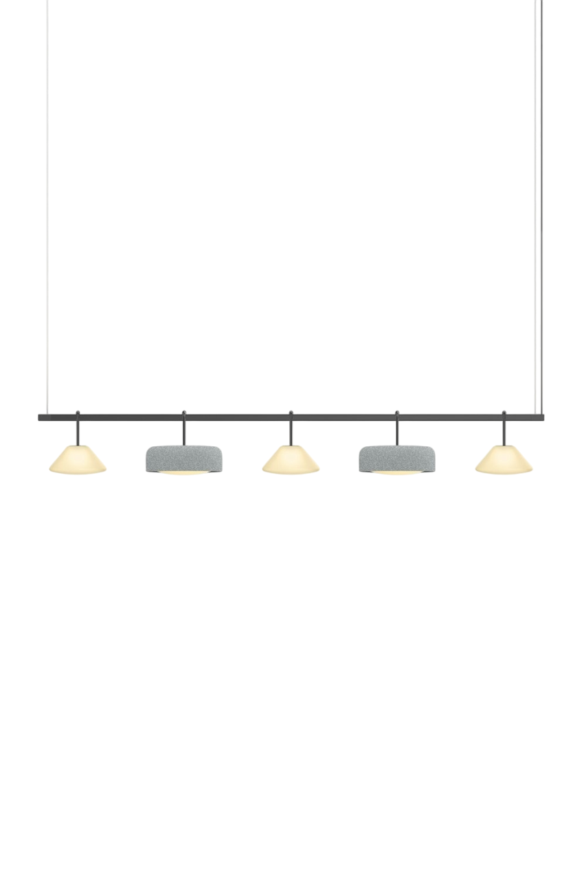 Highline 8' (5 head) - Cone Light Pendant