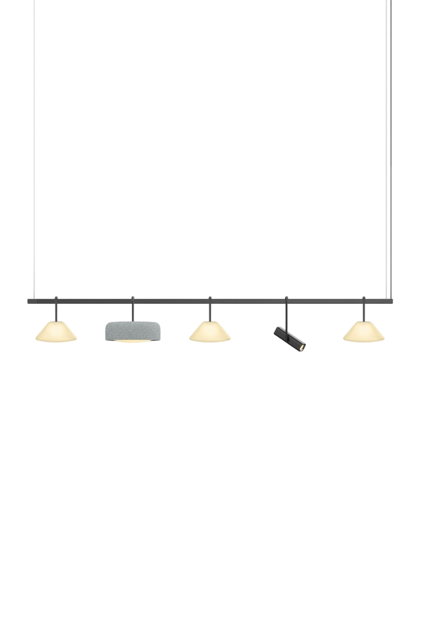 Highline 8' (5 head) - Cone Light Pendant