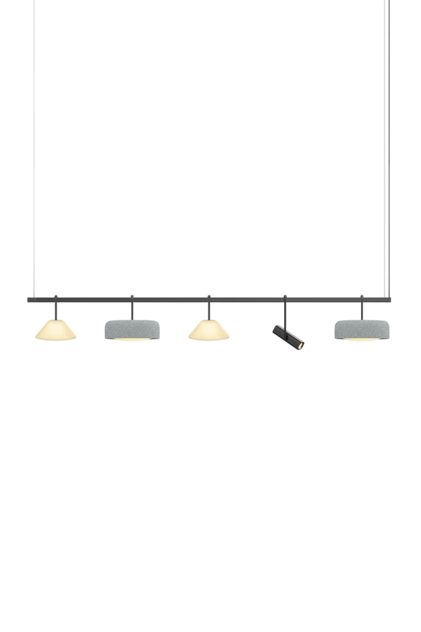 Highline 8' (5 head) - Cone Light Pendant