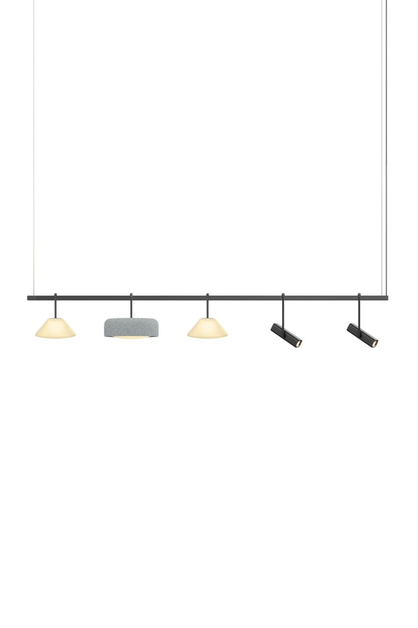 Highline 8' (5 head) - Cone Light Pendant