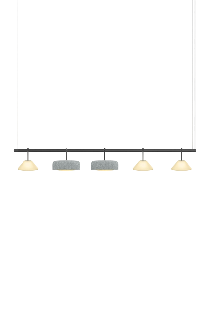 Highline 8' (5 head) - Cone Light Pendant