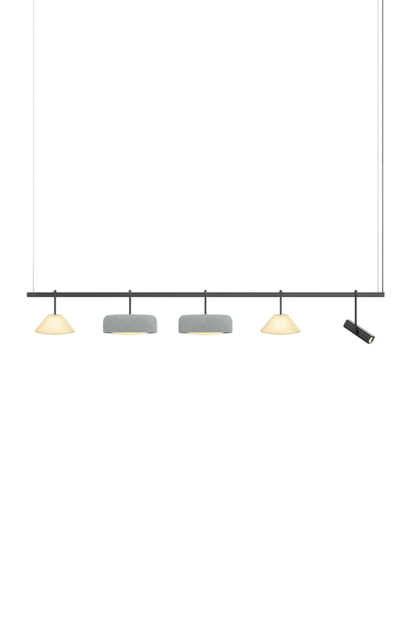 Highline 8' (5 head) - Cone Light Pendant