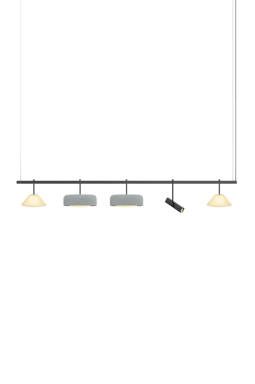 Highline 8' (5 head) - Cone Light Pendant