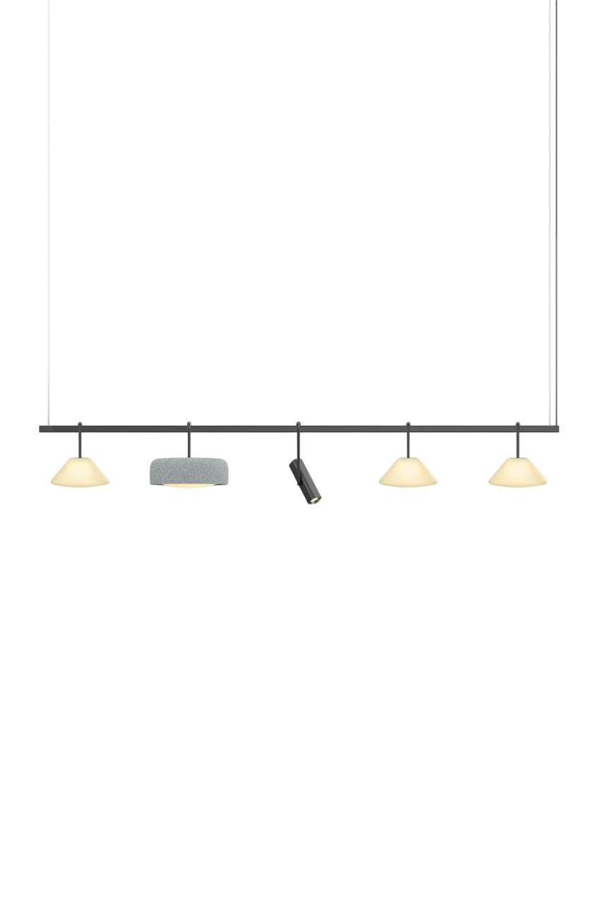 Highline 8' (5 head) - Cone Light Pendant