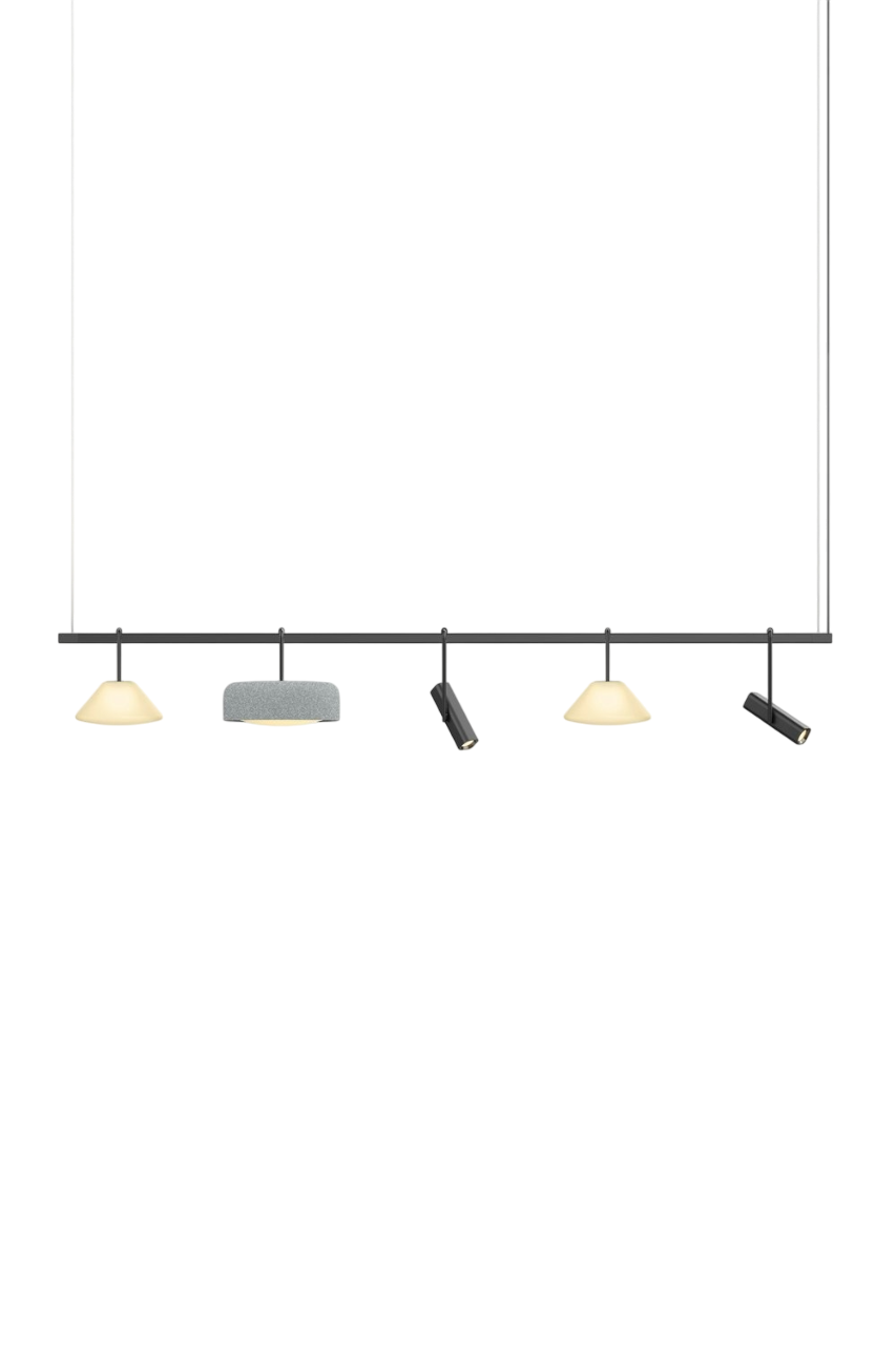 Highline 8' (5 head) - Cone Light Pendant