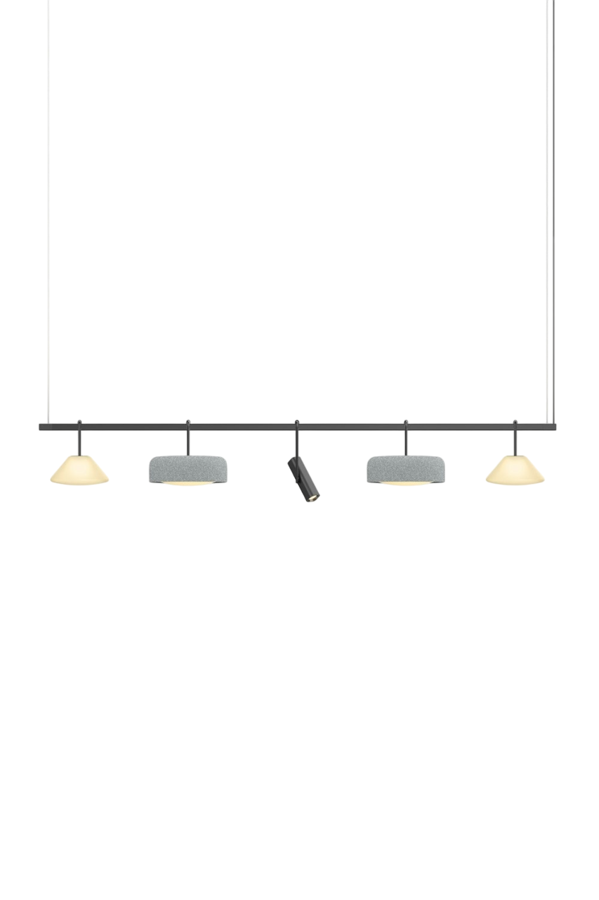 Highline 8' (5 head) - Cone Light Pendant
