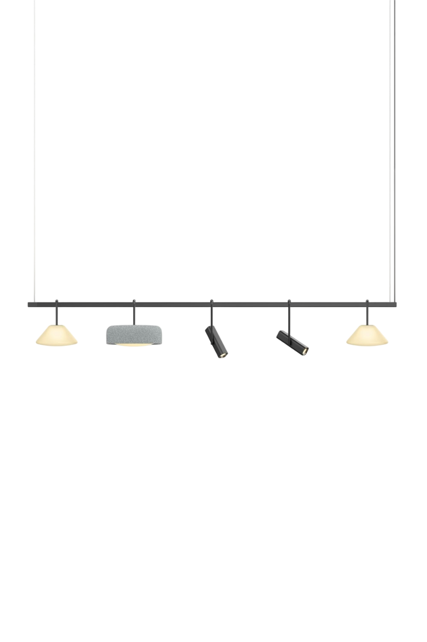 Highline 8' (5 head) - Cone Light Pendant