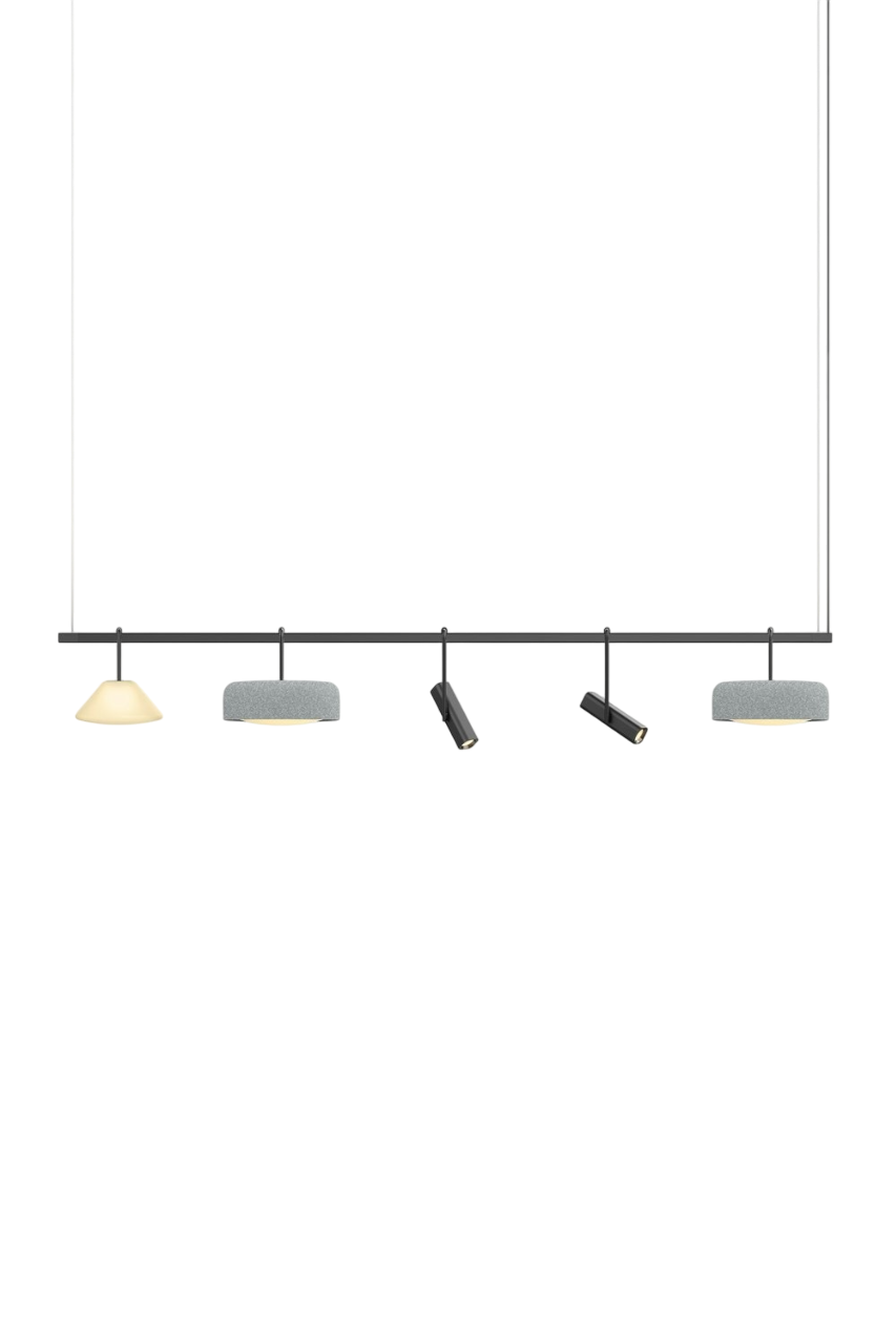 Highline 8' (5 head) - Cone Light Pendant