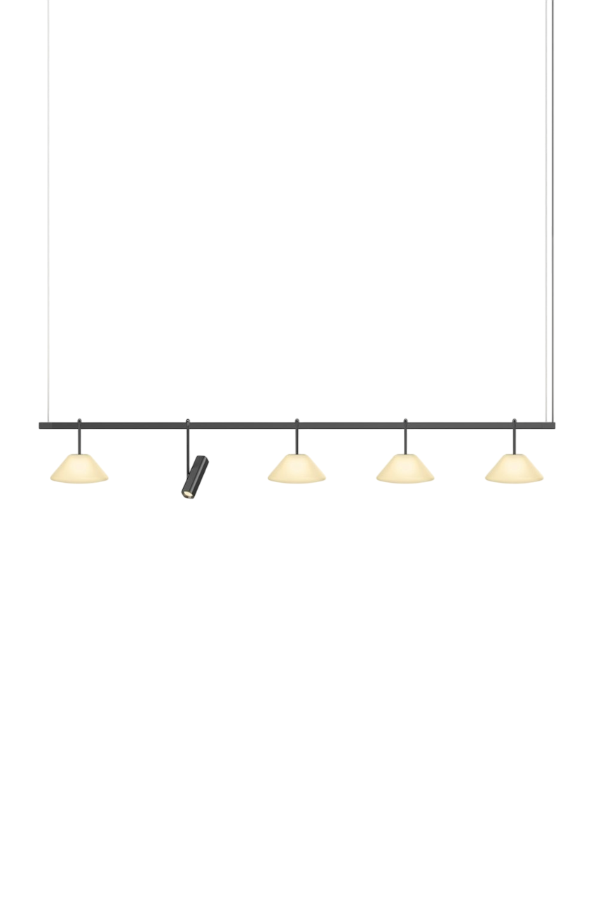 Highline 8' (5 head) - Cone Light Pendant