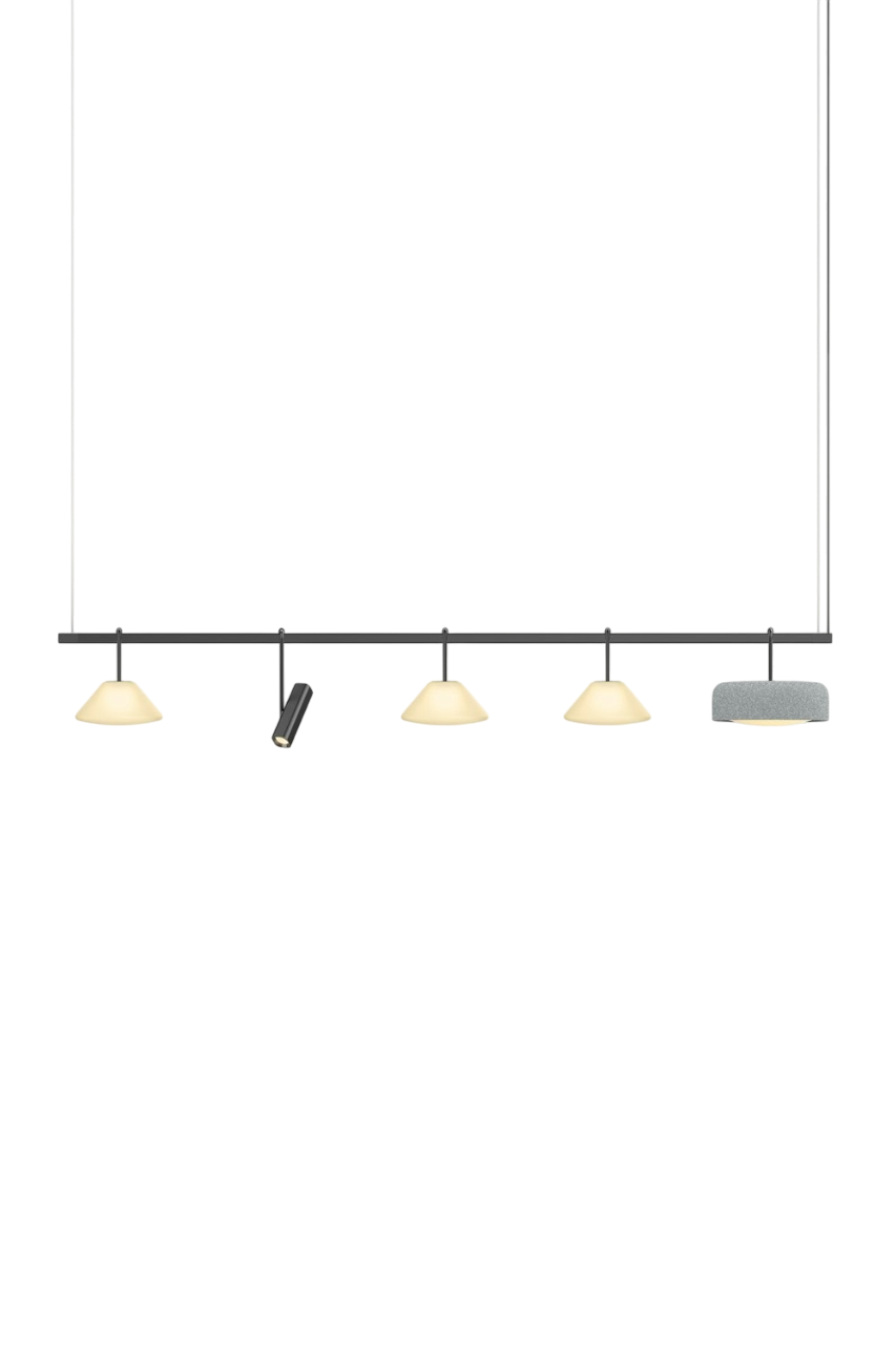 Highline 8' (5 head) - Cone Light Pendant