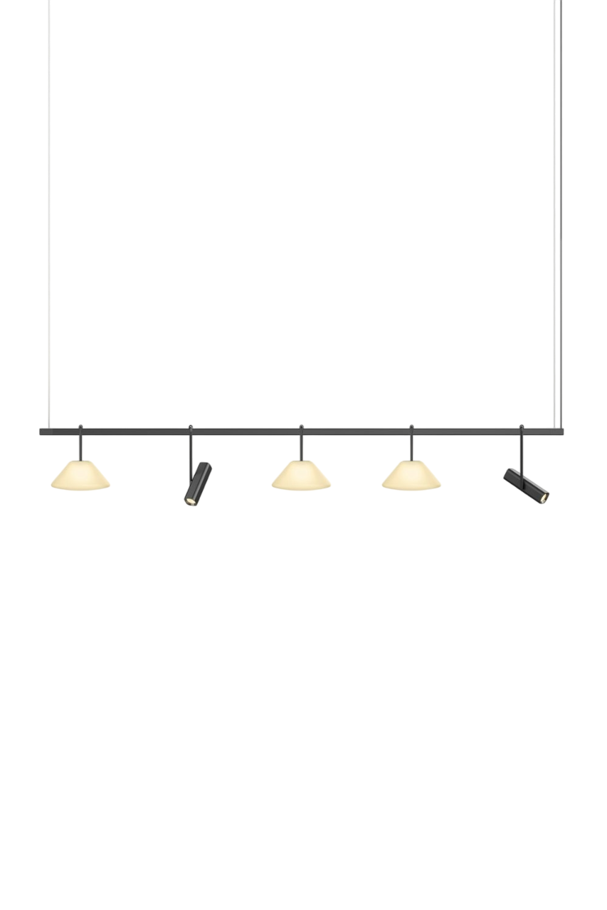 Highline 8' (5 head) - Cone Light Pendant