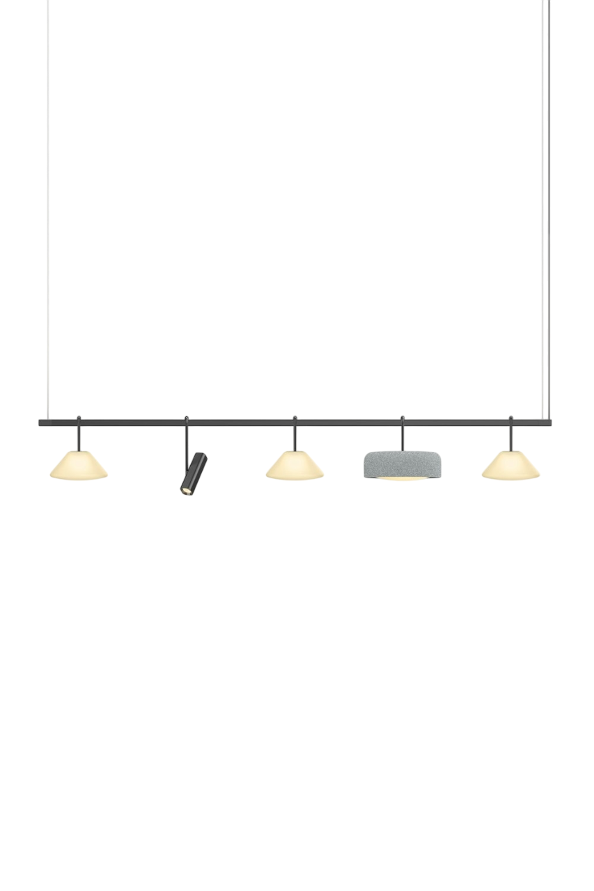 Highline 8' (5 head) - Cone Light Pendant