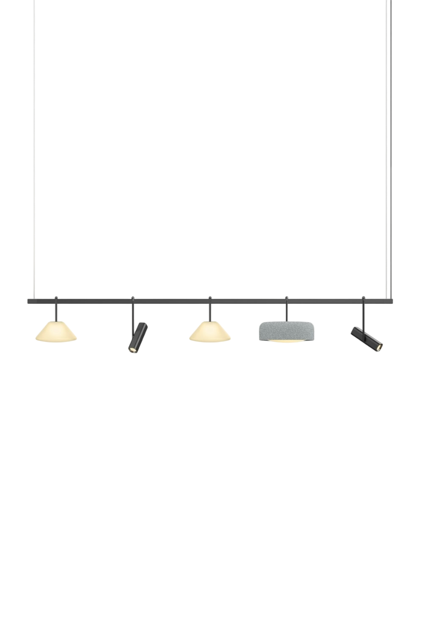 Highline 8' (5 head) - Cone Light Pendant